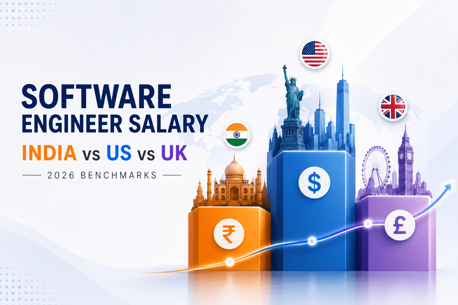 Software Engineer Salary India vs US vs UK: 2026 Benchmarks