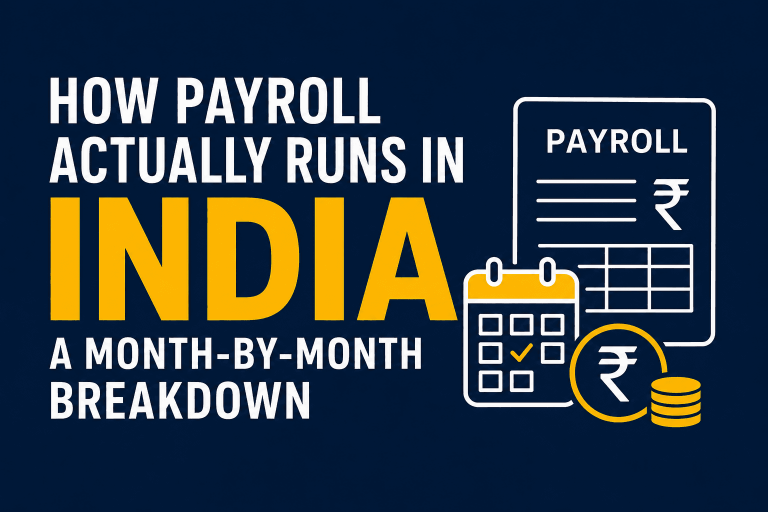 How Payroll Actually Runs in India: A Month-by-Month Breakdown