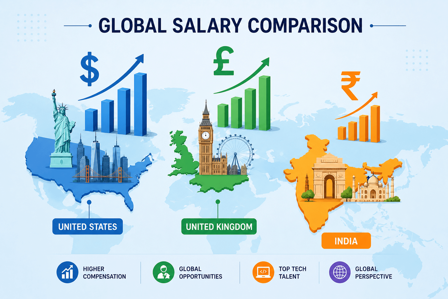 Software engineer salary: India vs US vs UK (real data) Software engineer salary: India vs US vs UK (real data)